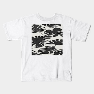 Black and White Tree Plant Kids T-Shirt